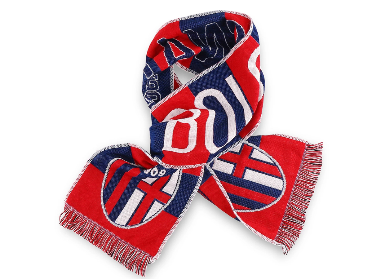 BOLOGNA SCIARPA JACQUARD, ROSSOBLU | Ellepiu